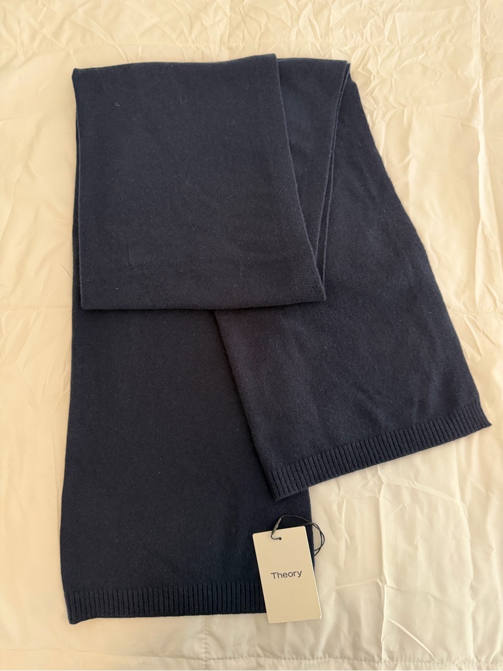 Theory Men's Scarf in Navy Blue